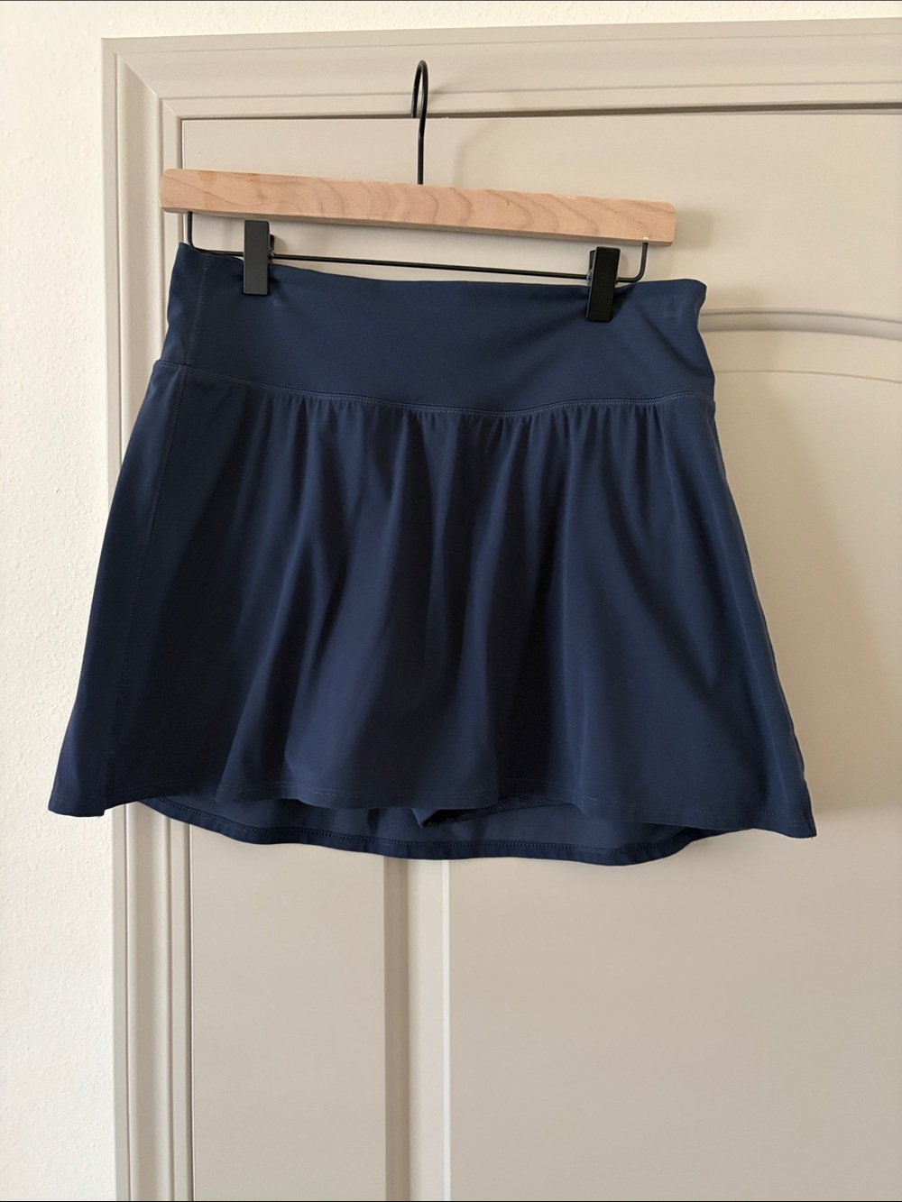 Navy Athletic Skort with Subtle Logo